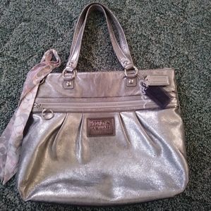 Silver Coach poppy purse